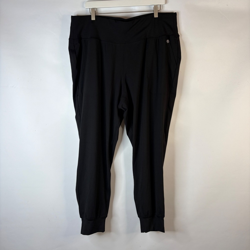 LIVI for Lane Bryant Joggers Women 18/20 Black High Rise Recycled Activewear